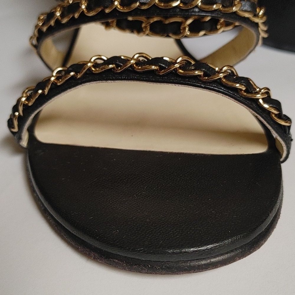 CHANEL Other Open Shoes Lambskin Black Size 40 - Picture 3 of 16